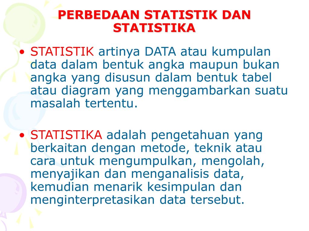 Perbedaan Statistik Dan Statistika Berbagi Informasi